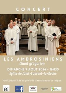 Affiche concert Les Ambrosiniens Chant Grégorien